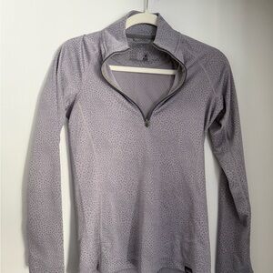 Patagonia Women's Light Purple Quarter-Zip Midweight Capilene Baselayer